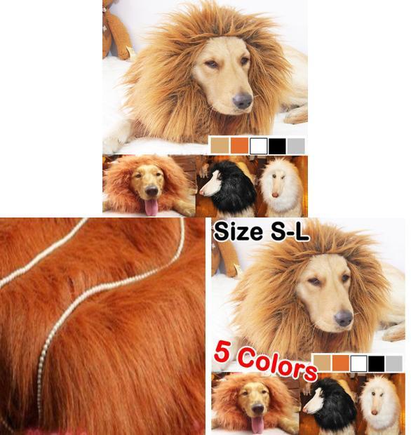 Костюм для питомца "Король джунглей", Львиная шляпа с искусственным мехом для маленьких собак