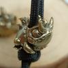 Horned Frog Brass Knife Beads EDC Outdoor Paracord Handmade DIY Bracelets Accessories Umbrella Rope Woven Lanyard Pendants