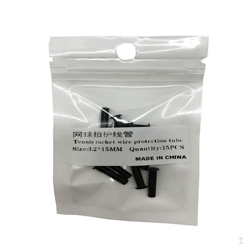 15 Piece Tennis Racket Eyelets Boards Spare Accessories Black