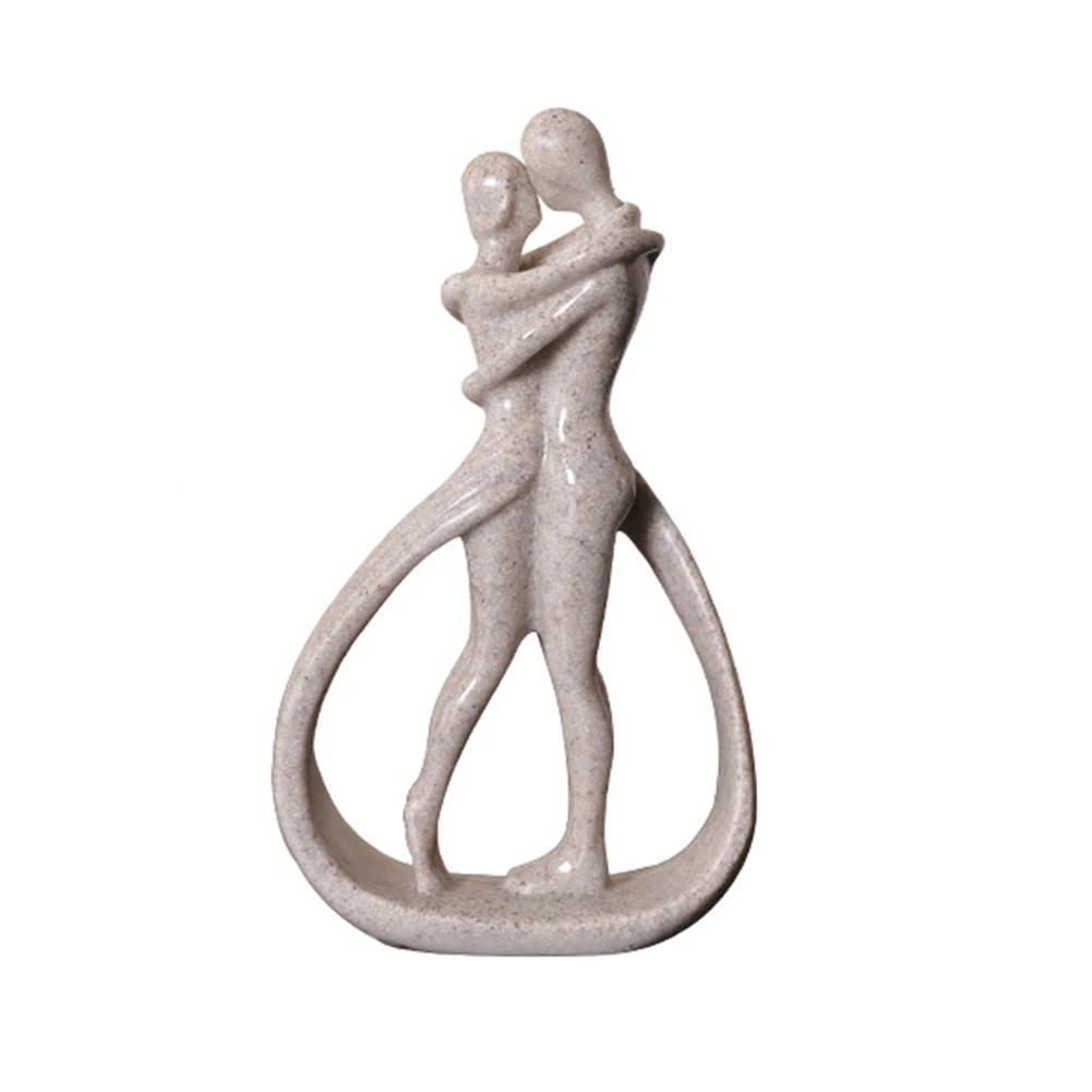 Для спальни Для гостиной Абстрактная скульптура пары Стол Обнимающаяся пара Красиво изготовленный элегантный домашний декор
