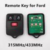 3 кнопки для FORD Mustang Explorer Mercury Lincoln Navigator, дистанционный ключ без ключа, 315/434 МГц