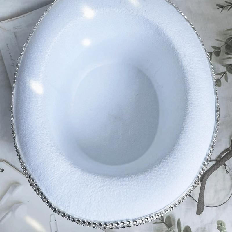 Disco Cowboy Hat Disco Mirrored Sun Hat Retro Disco Unisex Costume Sparkly Top Hat Dress Up Accessories For Adults