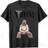 2026 Новая мужская и женская хлопковая футболка рок-группы Nirvana в стиле хип-хоп, мужская и женская, оверсайз, Y2K, повседневная, свободная, для улицы, на открытом воздухе
