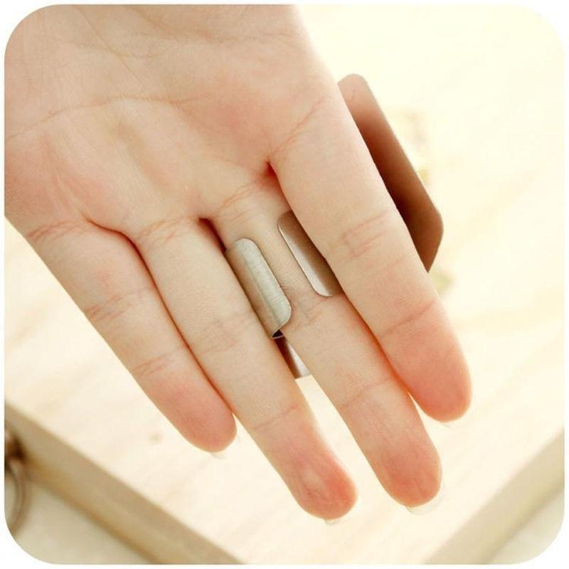 Нержавеющая сталь палец защита рук охранник безопасный нож для нарезки ножи кухонный инструмент