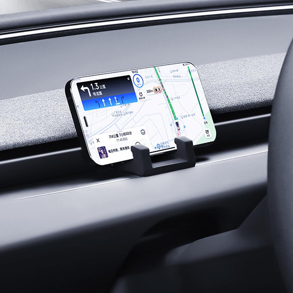 Car Dashboard Phone Holder Air Vent Clip Mobile Cell Phone Stand In Car Liquid Silicone Air Outle For Tesla Model 3 Y Highland Juniper