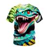 Terror Snake 3D Printed T-shirt Men's Animal Snake Pattern Round Neck Clothing Summer Fashion Street Casual Short Sleeve Tops