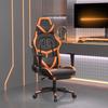 VidaXL Gaming Chair with Footrest Swivel Computer Chair Armchair Ergonomic Office Seat Interior Black and 3143682