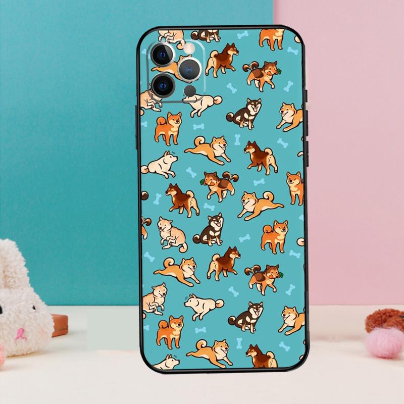 DOGE MEME Shiba Inu Dog Phone Case For iPhone 16 14 13 12 11 15 Pro Max 12 13 mini XR 15 16 Plus 16e Cover Coque