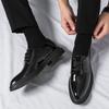 Fashion Italian Dress Shoes Leather Fashion for Men Pointed FormalShoes Men Formal Office 2024 Spring Party Luxury Mirror Oxford Shoes
