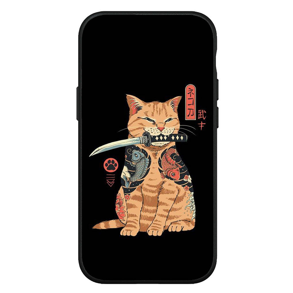 Для iPhone 16 15 Xiaomi Redmi Note 14 13 12 11 Pro Max X 8 16e Samsung Galaxy S25 S24 S23 Moto OPPO Huawei Bushido Japan чехол для телефона Samurai Ninja