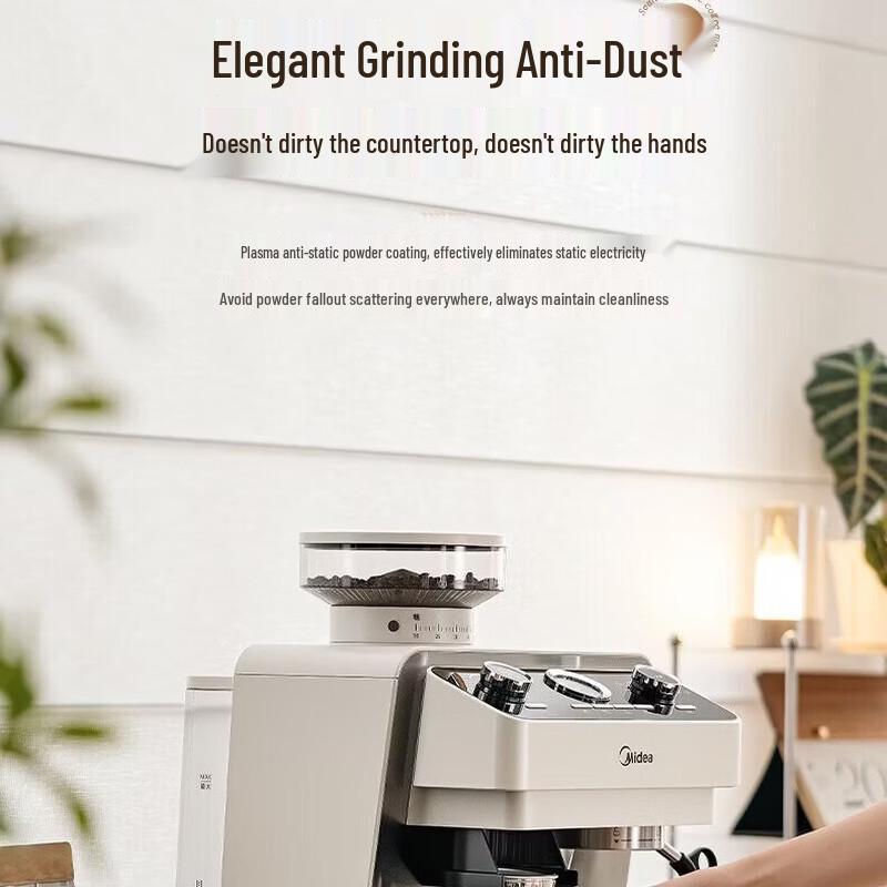 Midea Glacier Semi-Automatic Espresso Machine with Grinder