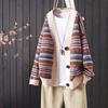 Retro Knitted Cardigan Jacket Women's Autumn Winter New Loose Sweater