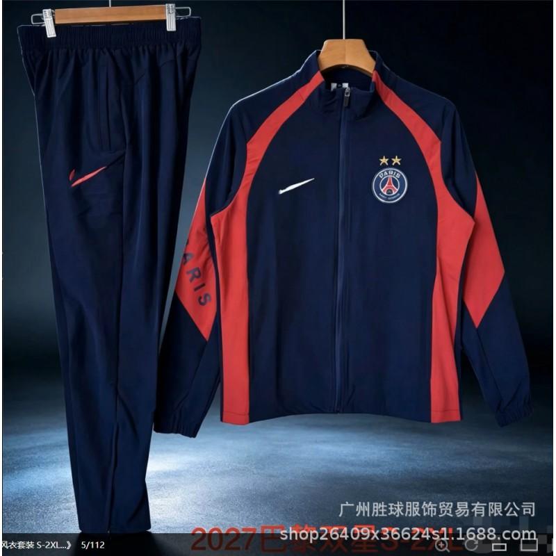 Mens Sports Windbreaker Set Team Club Training Jacket Lightweight Running Basketball