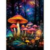 Алмазная картина, полная дрель, грибной пейзаж, круглая алмазная живопись, ручная работа, олень, животное, сделай сам, алмазная мозаика, картина, украшение дома