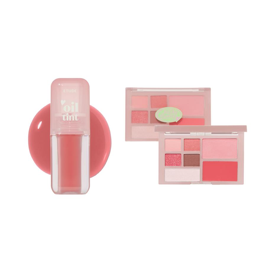 Etude Play Multi Eyes Milky Berry 6.8g + Dear Darling Oil Tint 4.2g