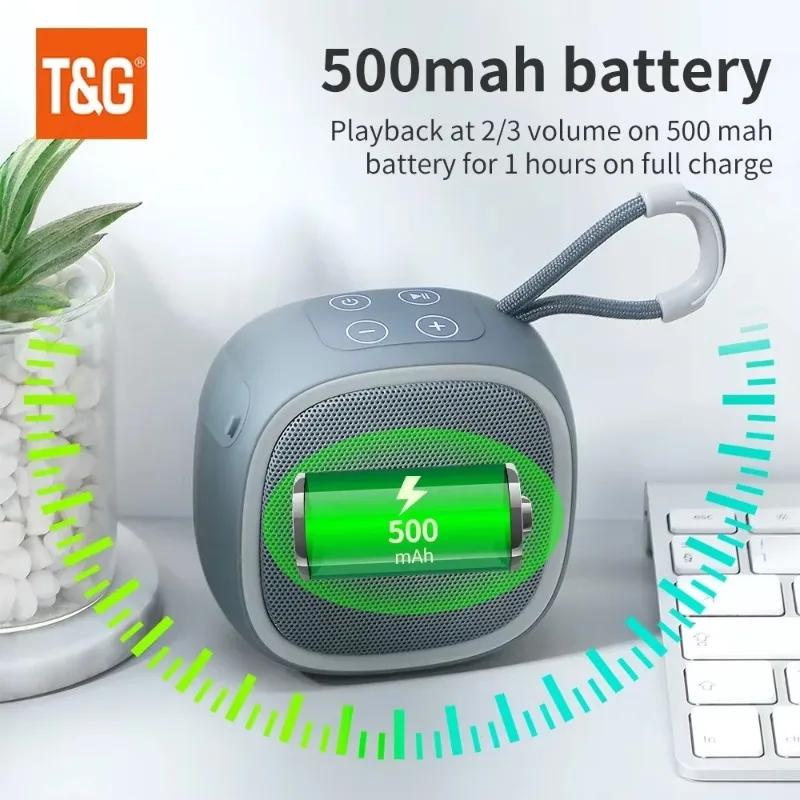 T&G TG659 Мини Беспроводная Мощная Водонепроницаемая Bluetooth Колонка TWS Bluetooth 5.3 Звуковая Коробка HIFI Громкоговоритель Поддержка TF Карты Радио
