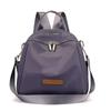 Solid Color Backpack Women's Lightweight Water-Repellent Nylon Travel Backpack