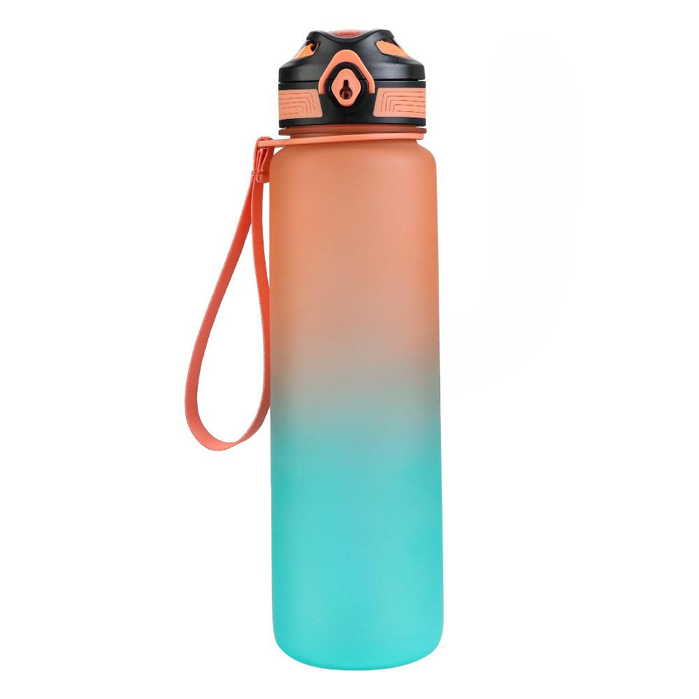 New Gradient Space Cup Outdoor Sports Kettle Bouncing TRITAN Frosted Plastic Cups with High Value.