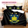 Brøndby IF  Pattern Bedding Quilt Set  Home Decoration  Gift (1 * duvet cover + 2 * pillowcase  without core)