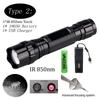 5W IR 850nm Professional Night Vision Hunting Torch Tactical Infrared Radiation  Zoomable Outdoor Linterna Waterproof Flashlight