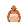 Баскетбольная серия Li Ning Badfive Color Block Casual Loose Pullover Hoodie Men Hoodies Amber-Brown AWDQ501-1