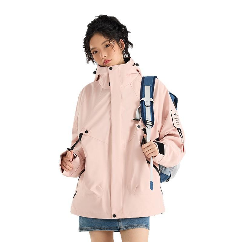 Men Women 3-in-1 Waterproof Windproof Hiking Jacket With Fleece Inner Layer Outdoor Camping Trekking Winter