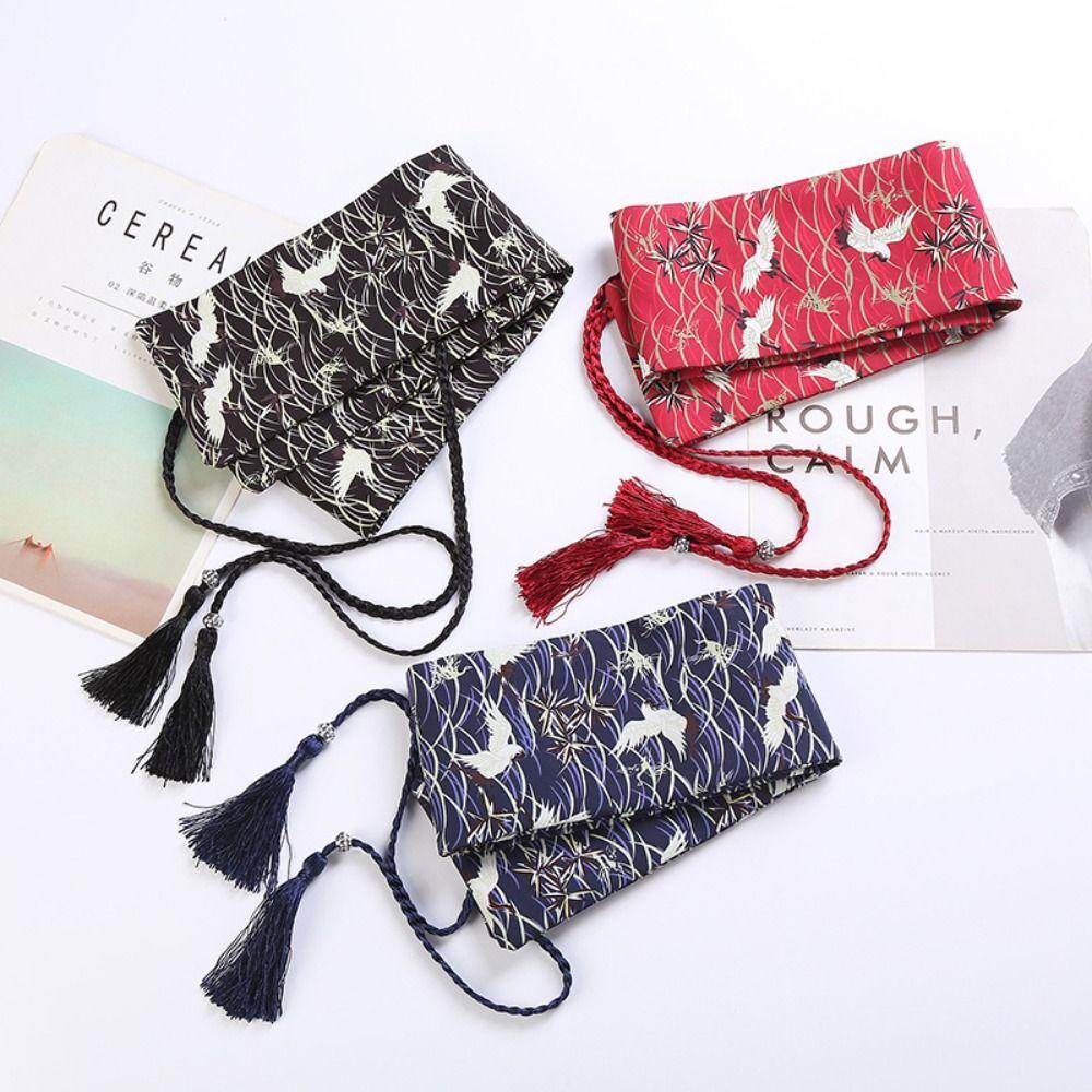 Embroidered Cloth Wide Belt Chinese Style Hanfu Cummerbunds Simple Girl