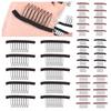 10 Pcs/Lot 6/8 Theeth Wig Combs Cloth Hair Extension Clips Wig Accessories Wig Clips for Wig Caps