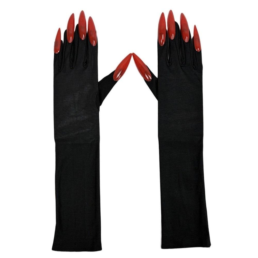 Fancy Props Halloween Cosplay Gloves Long Nails Ghost Claw Mittens Cosplay Performance