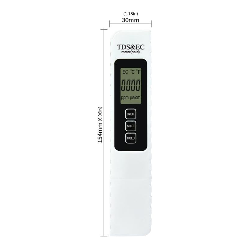 Портативный измеритель качества воды с 0 9990ppm 0 9999us/см и эргономичным корпусом для точного тестирования
