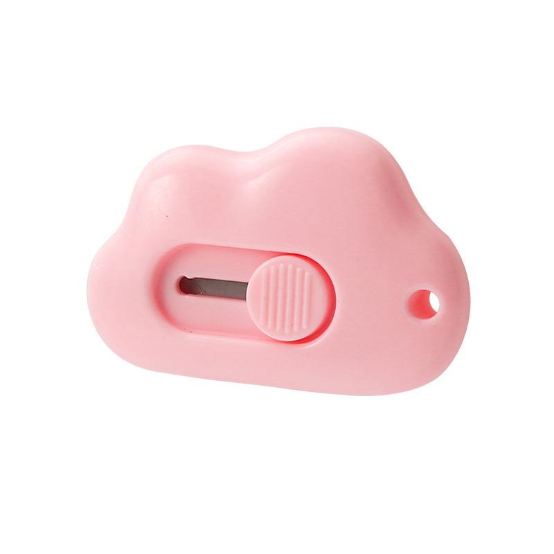 Kawaii Clouds Lightweight Utility Knife Unpack Express Unboxing Artifact Student School Learning Office Supplies