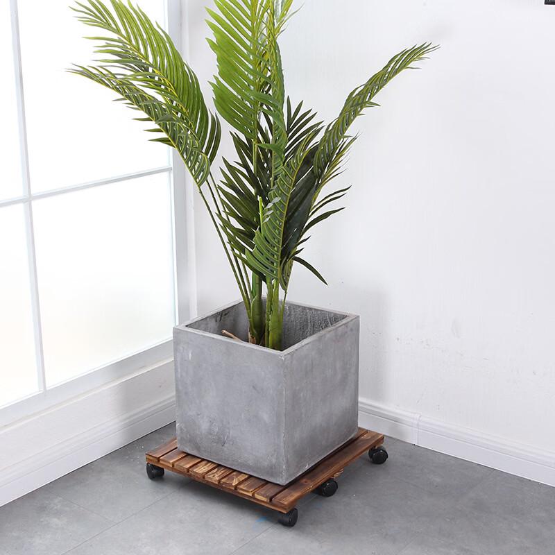Anti-corrosion Wood Rectangular Plant Caddy