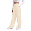 Women's Winter Sweatpants Solid Color Casual Pants Women's Fleece Sweatpants Wide Leg Straight Pants