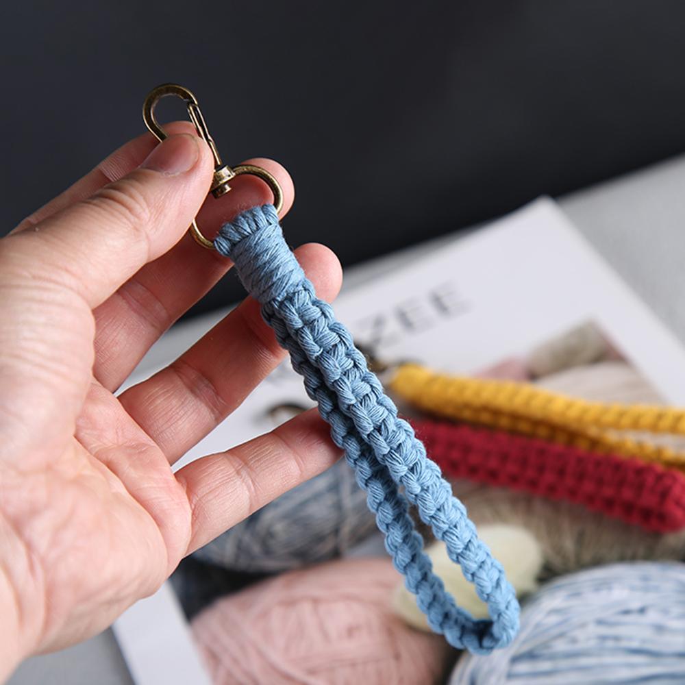 Новый Винтажный Плетеный Хлопковый Шнур Брелок Женский Характер Автомобиль Сумка Брелок Плетеный Брелок Для Женщин Ювелирный Подарок 2022