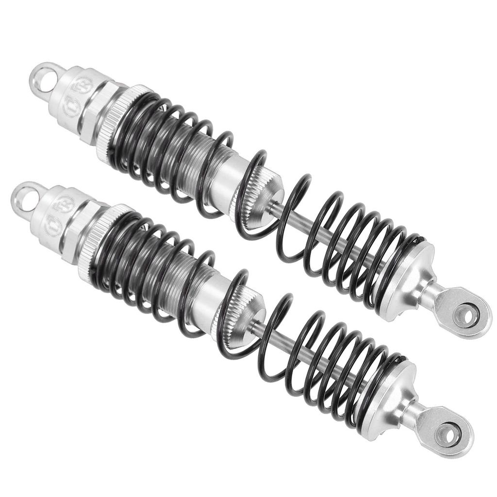 2Pcs 110mm RC Metal Rear Shock Absorber Damper for TRAXXAS   SLASH 1 10 RC Car PartsSilver