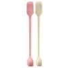 Silicone Spatula Set Double-Headed Scraper Long Hand Stirring Spoon Jam Cream Deep Bottle Spatula Coffee Spoon Party Supplies