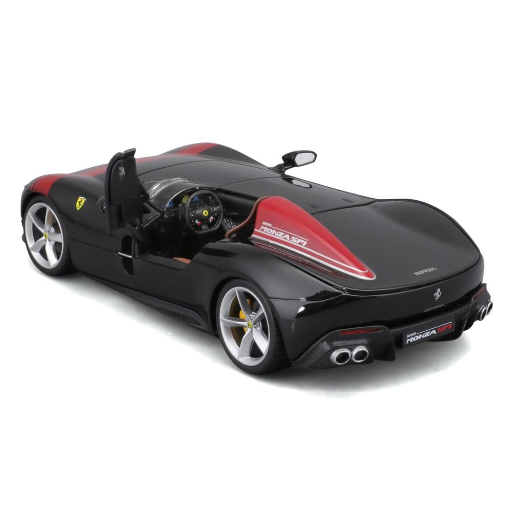 Bburago Масштабная модель Ferrari Monza SP1 Черная Гонка Литье под давлением Готовая BK 1/24 Автомобиль, Модель, 18-26027