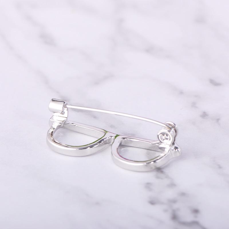 Blucome Простые элегантные солнцезащитные очки, броши в форме мужского костюма, классический воротник рубашки, женская детская сумка, шляпа, рубашка, пуговицы, заколки, пряжка, подарок