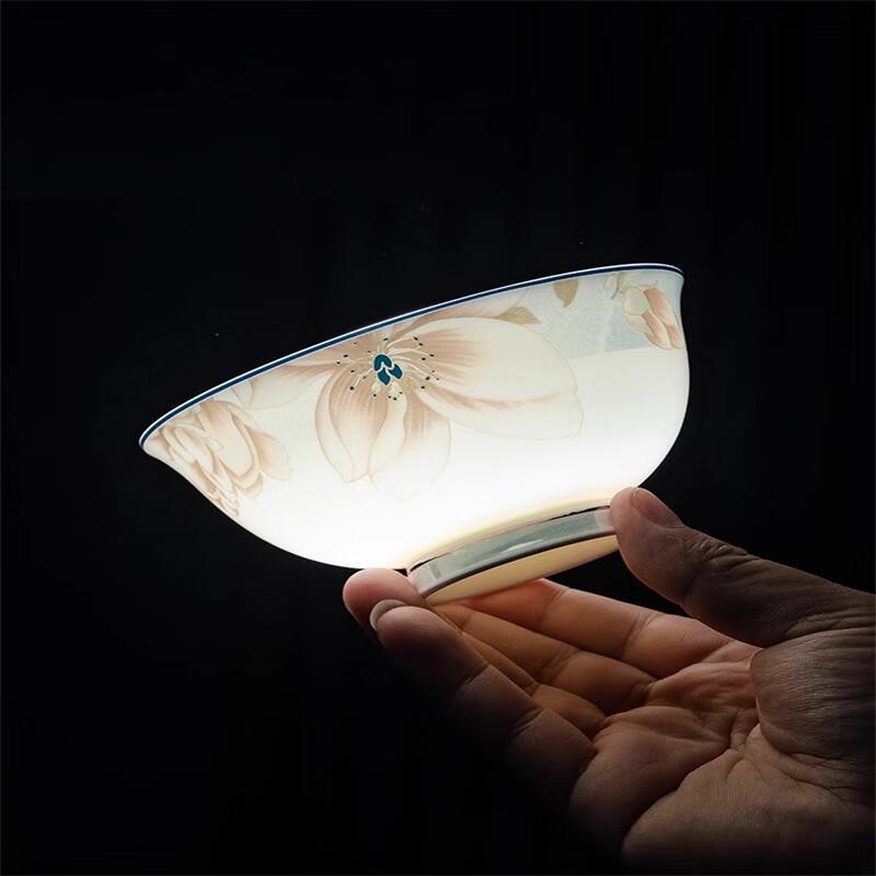 Tao Zhi Light Luxury Chinese Ceramic Dinnerware Set