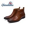 Свадебные мужские сапоги для джентльмена Высококачественная мужская обувь Модная обувь «Челси» Мужские туфли без застежек Деловые туфли Ботильоны
