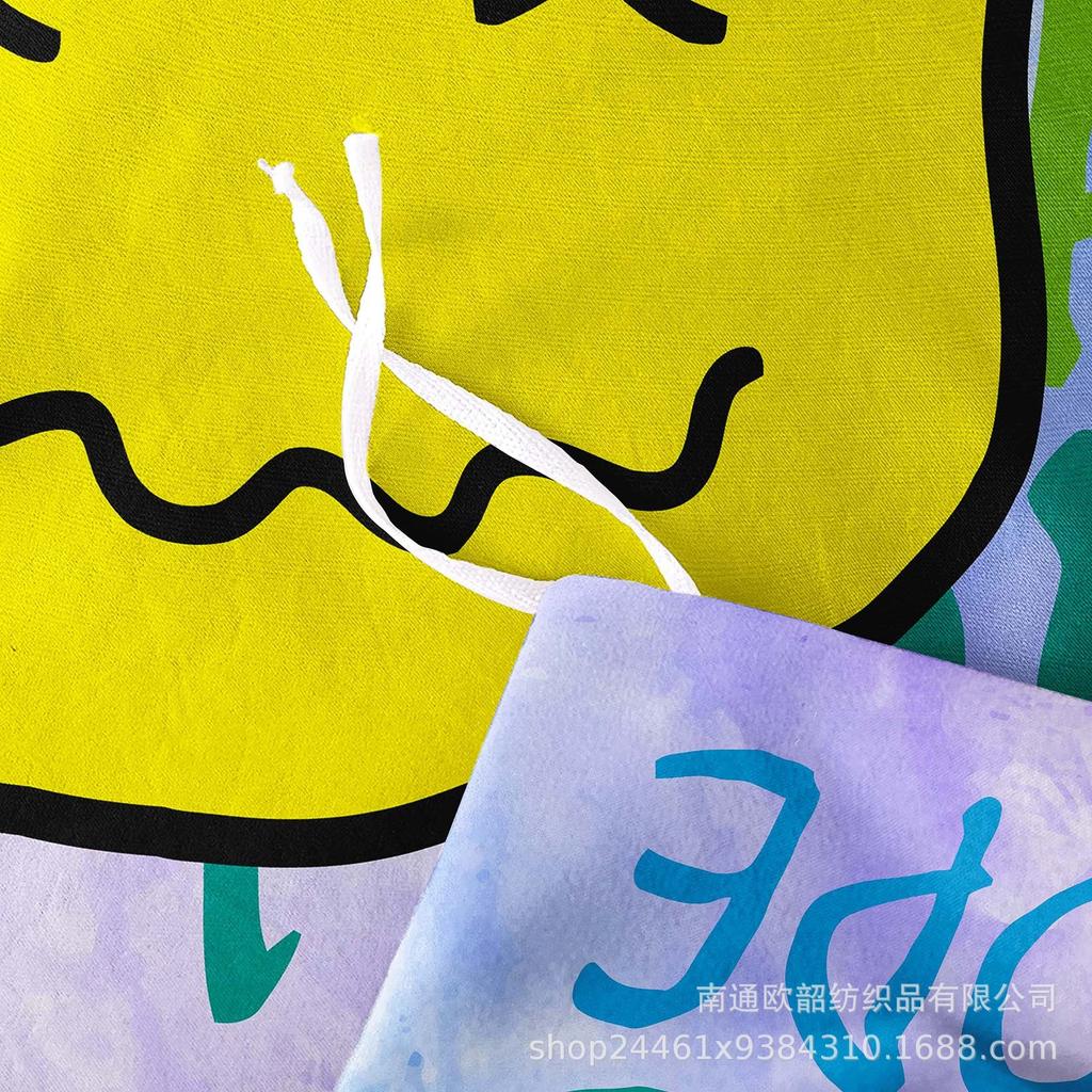 Хит Продаж 3D Цифровая Печать Хип-Хоп Граффити Смайлик Комплект Постельного Белья Наволочка Пододеяльник Трех peças