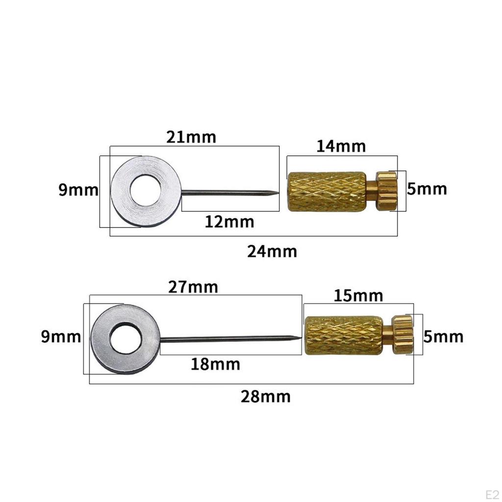 6 шт. штифтов для фиксации шитья кожи, латунных, для рукоделия, своими руками