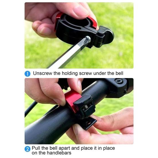 Bicycle Bell Lightweight 90dB Crisp Loud Sound Universal MTB Road Mountain Folding Bicycle Handlebar Alarm Bell Bike Accessories