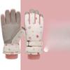Cute Kitten Ski Gloves for Women In Winter Refer To Outdoor Cycling Feng Shui Cold and Velvet Thickened Warm and Anti Slip