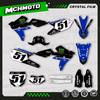 MCHMFG Наборы наклеек с командной графикой Для YAMAHA WRF450 2016 2017 2018 YZF450X 2015 2016 2017 2018 Номер Имя
