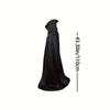 Elegant Hooded Cloak for Halloween & Christmas Devil Witch Grim Reaper Costume Cape Unisex Adult & Kids Party Cosplay