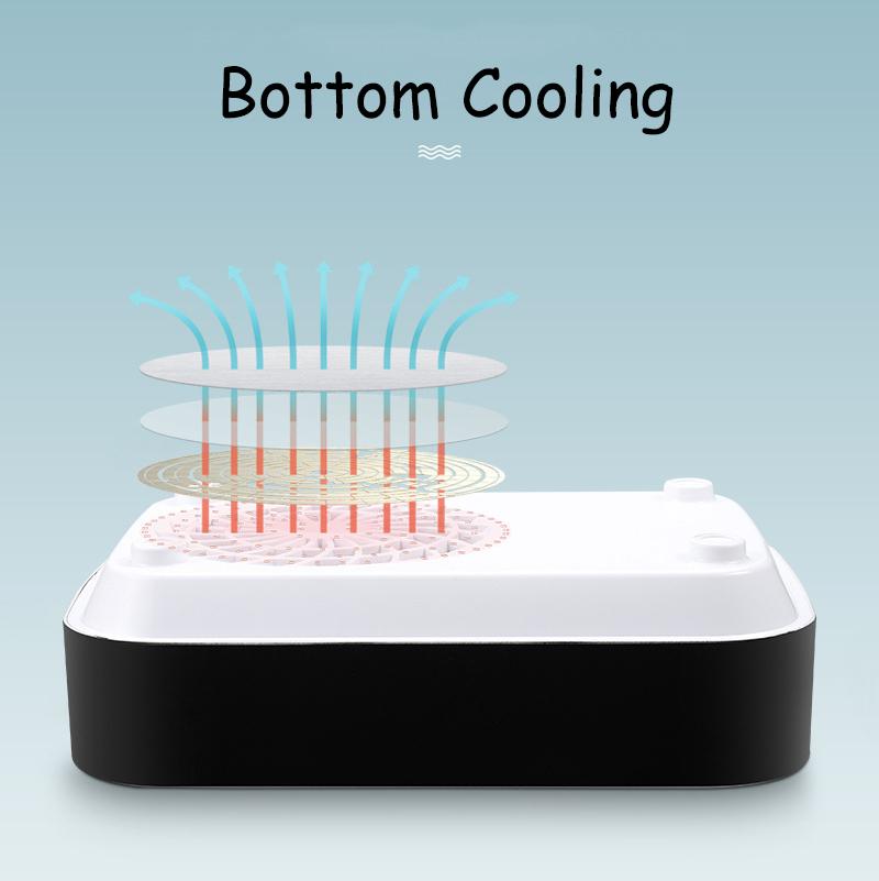 80W Strong Suction Nail Vacuum Collector for Manicure Tools Nail Fan with Filter for Nail Art Salon Equipment Nails Dust Cleaner