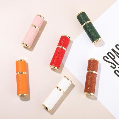 Кожаный распылитель для духов, многоразовый распылитель, портативный пустой косметический контейнер для путешествий