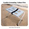 SpaceSaving Pet Bathing Support Rack | Foldable Stainless Steel Frame, Breathable Polyester Mesh