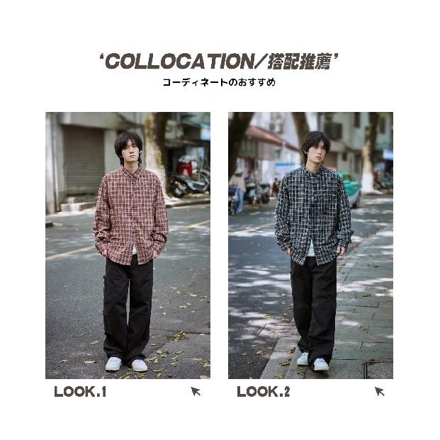 2024 Letter Long Sleeve Shirt Japanese Hong Kong Style Ins Loose Shirt Boys Summer Trendy Versatile Casual Coat